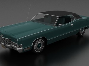 marquis brougham 2dr hardtop 1971 3D Model