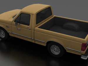 f-150 pickup 1992 regular cab short box 3D Model