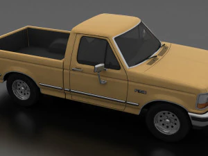 f-150 pickup 1992 regular cab short box 3D Model