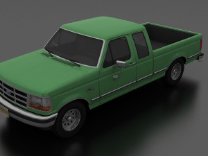 f-150 pickup 1992 supercab short box Modelo 3D