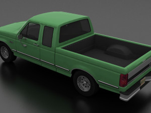f-150 pickup 1992 supercab short box 3Dモデル