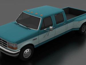 f-350 픽업 1992 크루캡 DRW 3D 모델