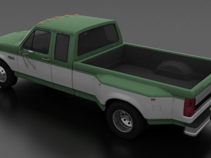 f-350 pickup 1992 supercab drw 3D मॉडल