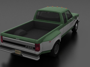 f-350 pickup 1992 supercab drw 3D मॉडल