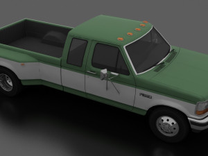 f-350 pickup 1992 supercab drw 3D मॉडल