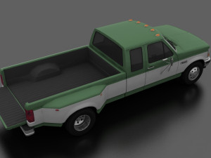 f-350 pickup 1992 supercab drw 3D मॉडल