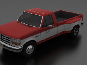 f-350 pickup 1992 drw regular cab 3Dモデル