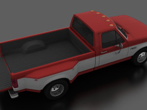 f-350 pickup 1992 drw regular cab Model 3D