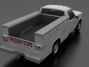 f-350 1992 service utility truck Modelo 3D