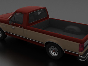 f-150 xlt lariat pickup regular cab Modello 3D