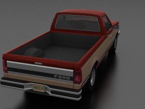 f-150 xlt lariat pickup regular cab Modello 3D