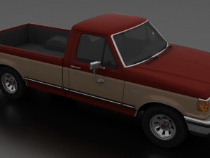 f-150 xlt lariat pickup regular cab Modello 3D