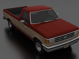 f-150 xlt lariat pickup regular cab Modello 3D