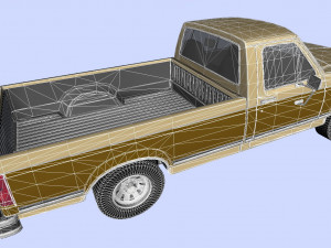 f-150 xlt lariat pickup regular cab Modello 3D