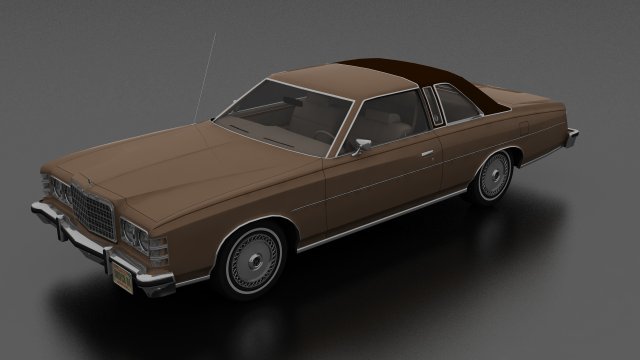 ltd brougham 2dr 1975 3D Model .c4d .max .obj .3ds .fbx .stl .blend 