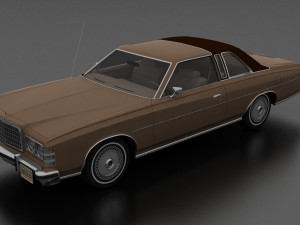 ltd brougham 2dr 1975 3D मॉडल