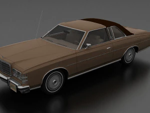 ltd brougham 2dr 1975 Model 3D