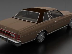 ltd brougham 2dr 1975 3D Model