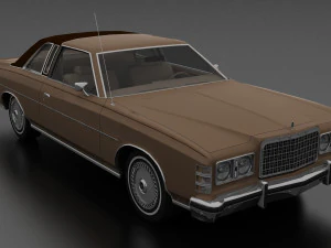 ltd brougham 2dr 1975 3D Model