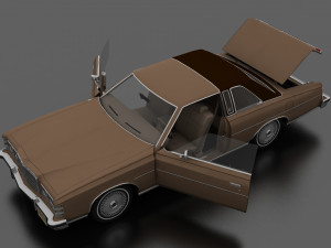 ltd brougham 2dr 1975 3D Model