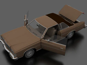 ltd brougham 2dr 1975 3D Model