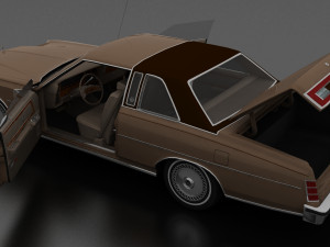 ltd brougham 2dr 1975 3D Model
