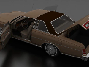 ltd brougham 2dr 1975 3D Model