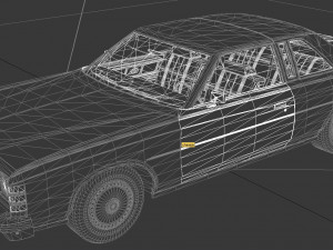 ltd brougham 2dr 1975 3D Model