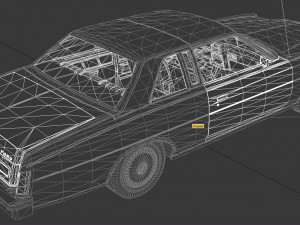 ltd brougham 2dr 1975 3D Model
