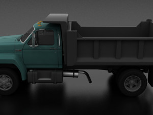 f-800 dump truck 1980 3D मॉडल