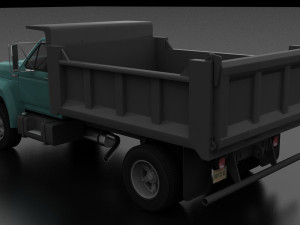 f-800 dump truck 1980 3D मॉडल