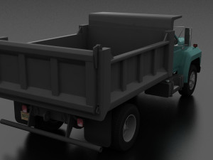 f-800 dump truck 1980 3D मॉडल