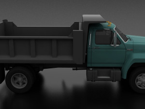 f-800 dump truck 1980 3D मॉडल