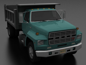 f-800 dump truck 1980 3D मॉडल
