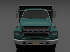f-800 dump truck 1980 3D मॉडल