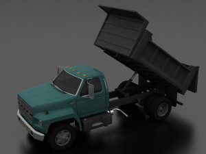 f-800 dump truck 1980 3D मॉडल
