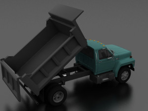 f-800 dump truck 1980 3D मॉडल