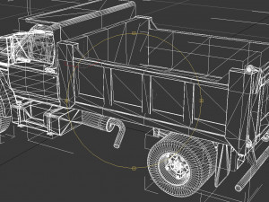 f-800 dump truck 1980 3D मॉडल
