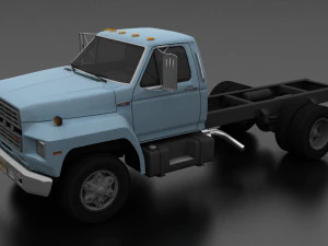chasis de cami&oacute;n f-800 1980 Modelo 3D