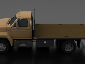 f-800 flatbed truck 1980 Model 3D