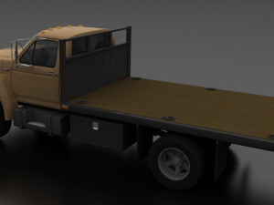 f-800 flatbed truck 1980 Model 3D