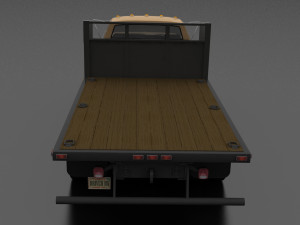 f-800 flatbed truck 1980 Model 3D
