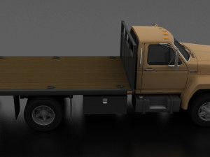 f-800 flatbed truck 1980 Model 3D
