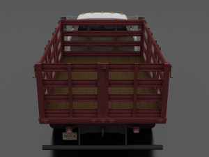 f-800 stake bed truck 1980 Modelo 3D