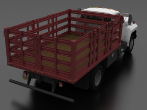 f-800 stake bed truck 1980 Modelo 3D