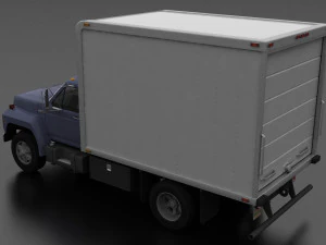 f-800 box truck 1980 3D Model
