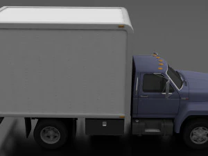 f-800 box truck 1980 3D Model