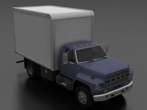 f-800 box truck 1980 3D Model