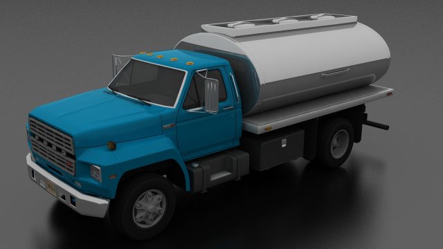 f-800 tanker truck 1980 Modelo 3D .c4d .max .obj .3ds .fbx .stl .blend 