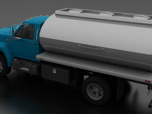 f-800 tanker truck 1980 3D Model